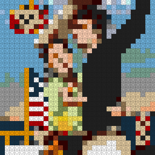 Custom nfr Buildable Brick Art