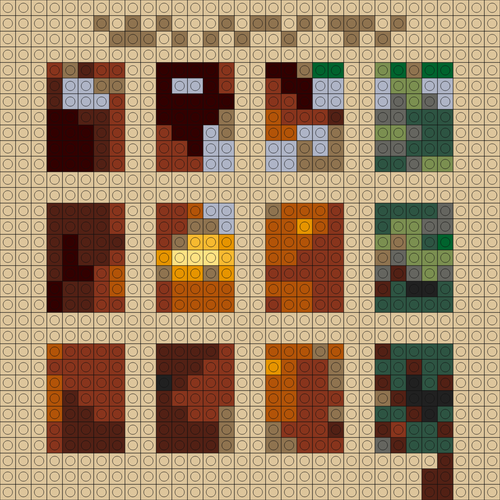 Custom The Pit Buildable Brick Art