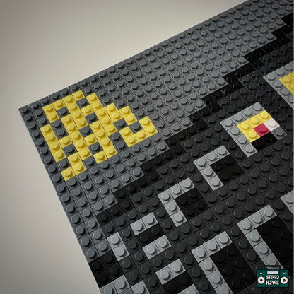 Old Yellow Bricks Buildable Brick Art