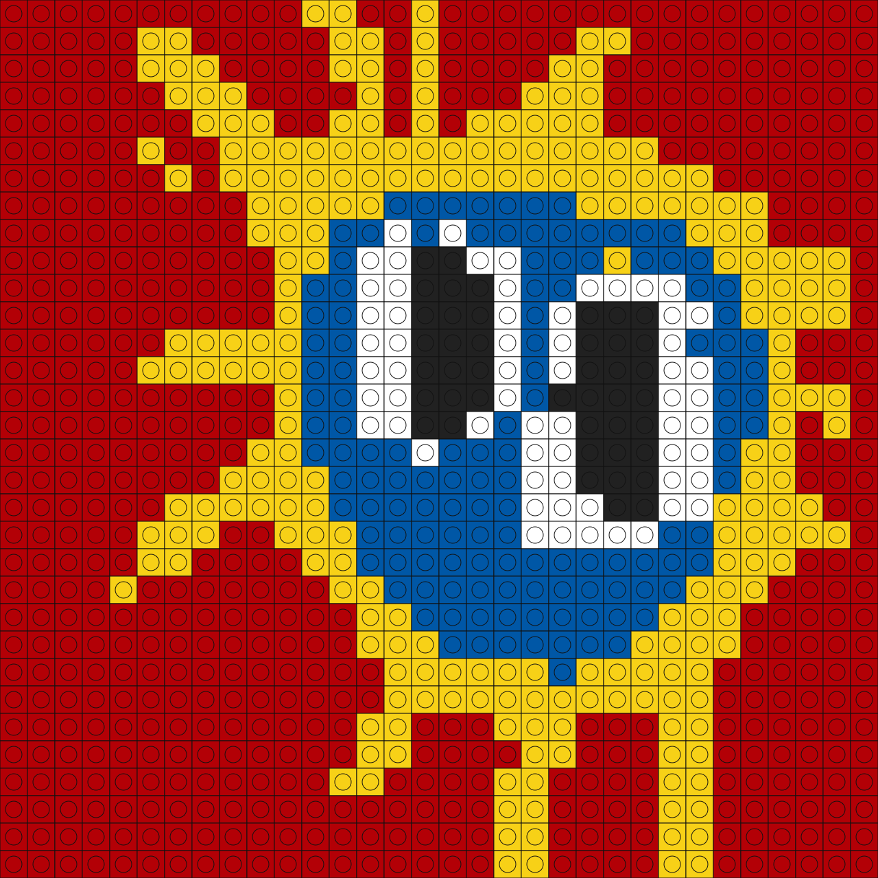 Custom Screamadelica Buildable Brick Art