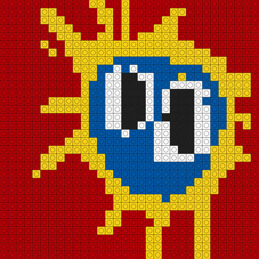 Custom Screamadelica Buildable Brick Art