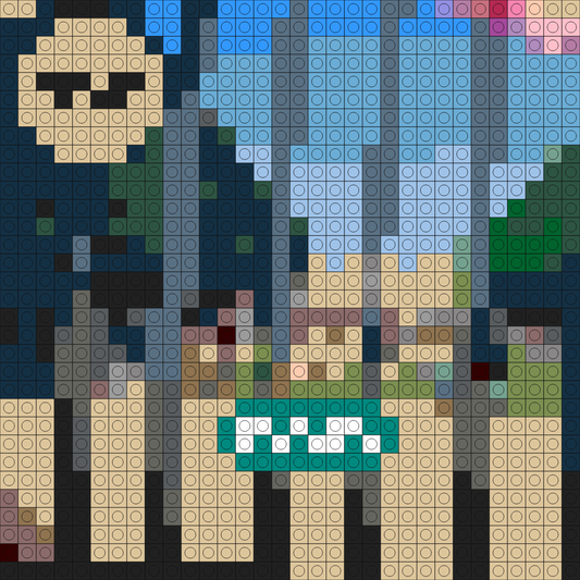 Custom Lonerism Buildable Brick Art