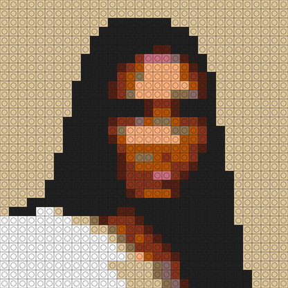 Custom Nicole Buildable Brick Art