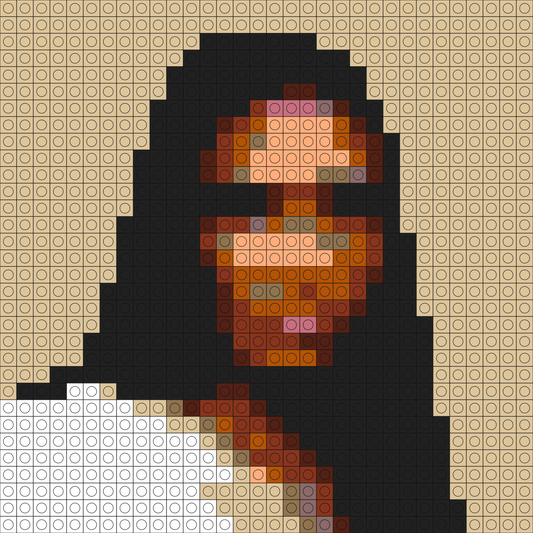 Custom Nicole Buildable Brick Art