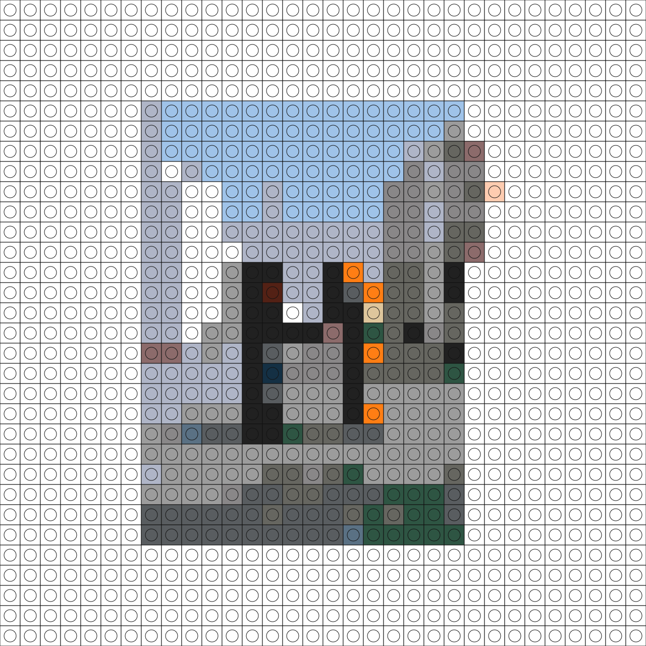 Custom Wish You Were Here Buildable Brick Art