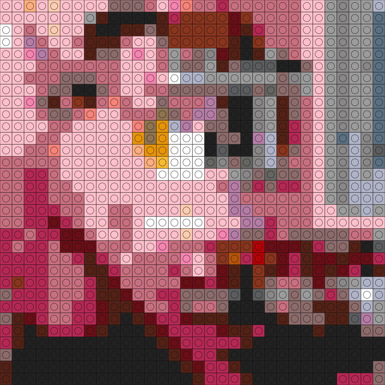 Custom Sweet Boy Buildable Brick Art