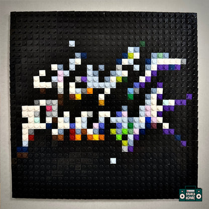 One More Time Buildable Brick Art