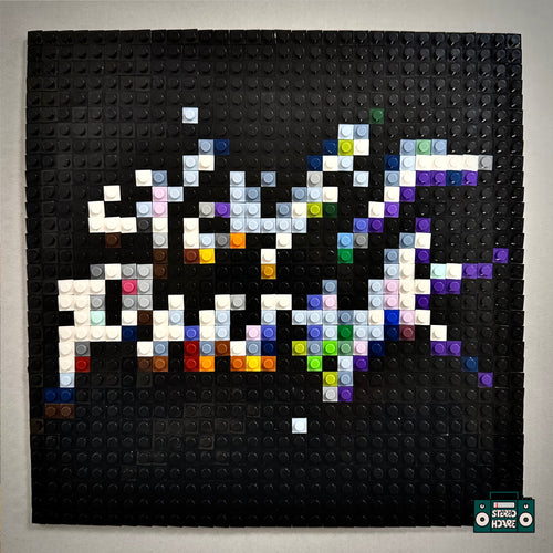 One More Time Buildable Brick Art