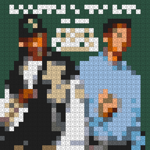 Custom High School Buildable Brick Art