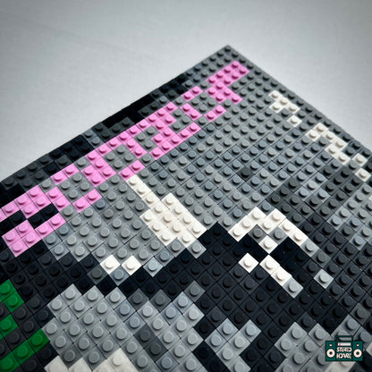 Train In Vain Buildable Brick Art