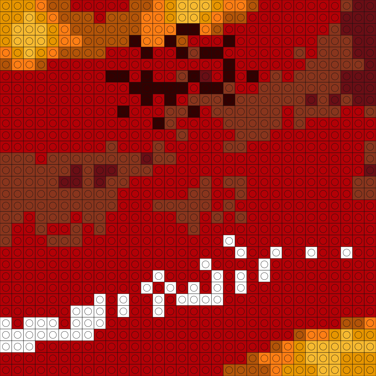 Custom Kiss Me Buildable Brick Art
