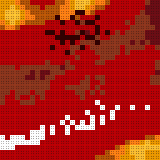 Custom Kiss Me Buildable Brick Art