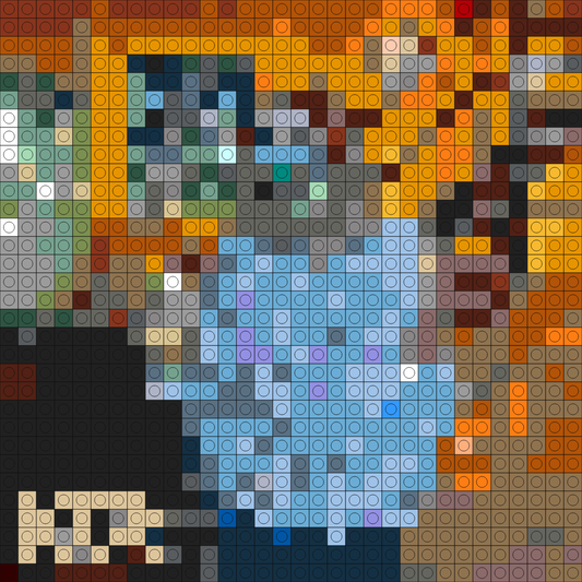 Custom Hozier Buildable Brick Art